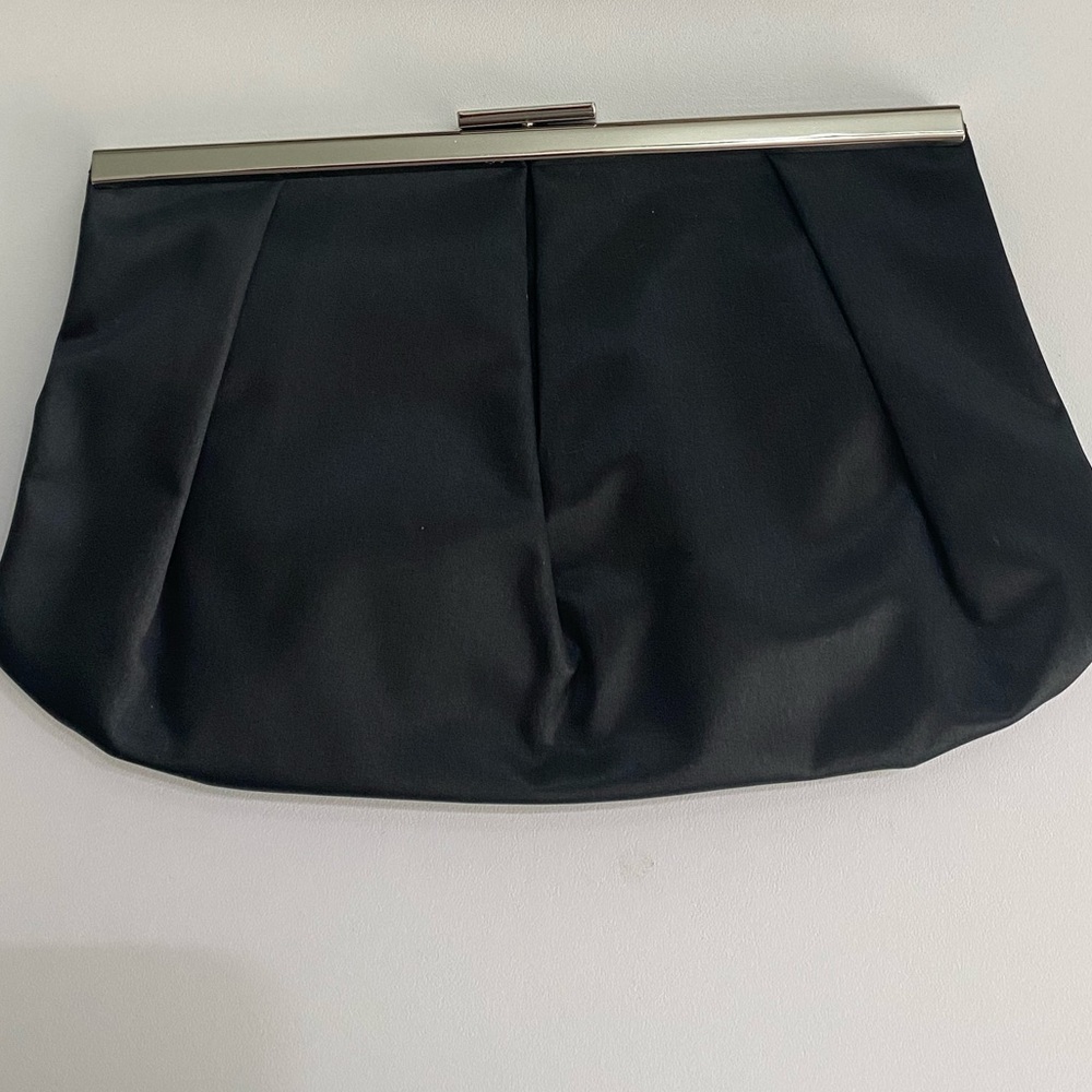 Banana Republic Vintage Pleated Silk Clutch Bag Purse